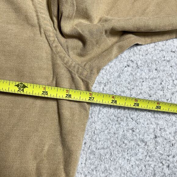 LL Bean Shirt Mens XL Beige Shooting Padded Elbow Patch Outdoor Hunting Work - Picture 12 of 13
